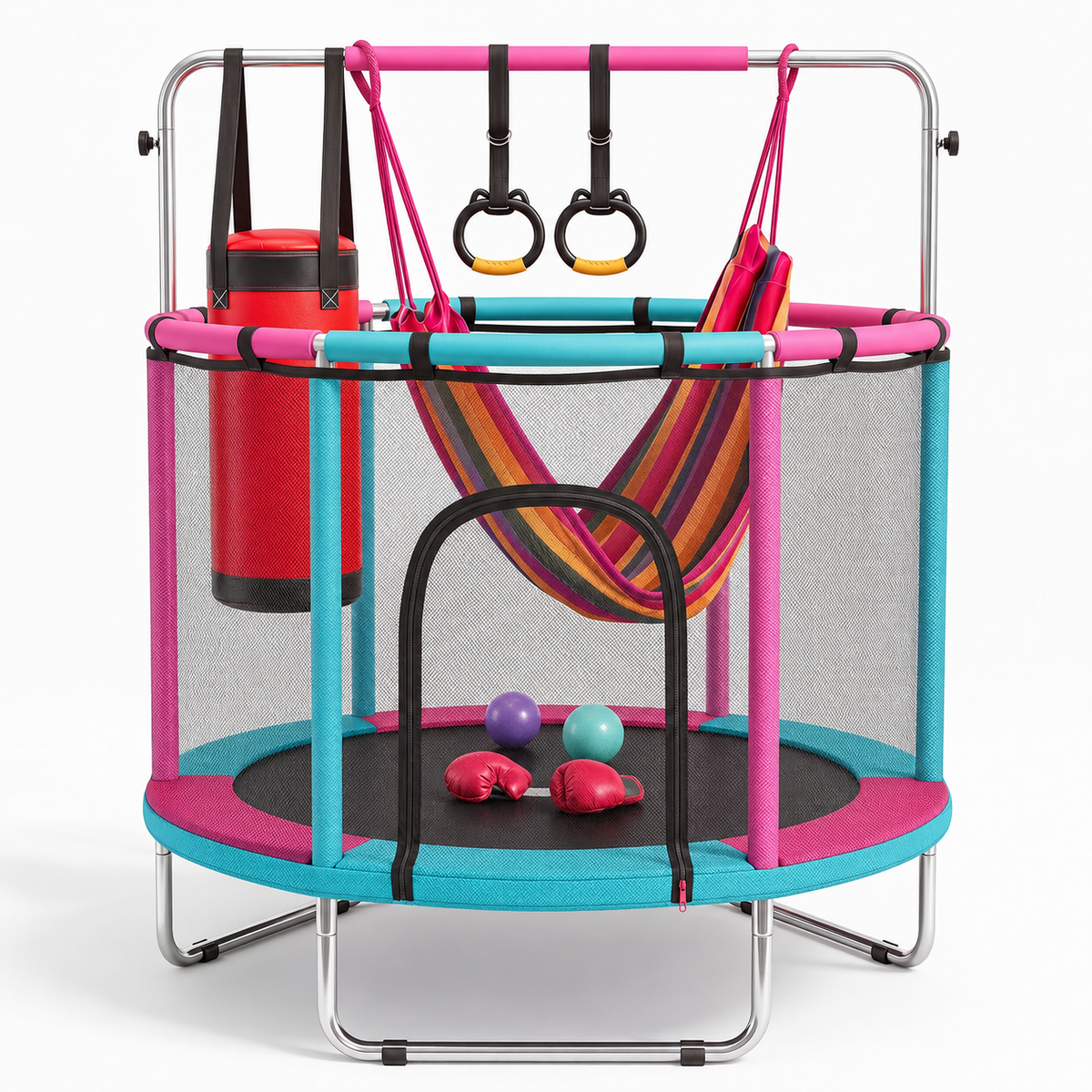 55" Trampoline with Safety Enclosure